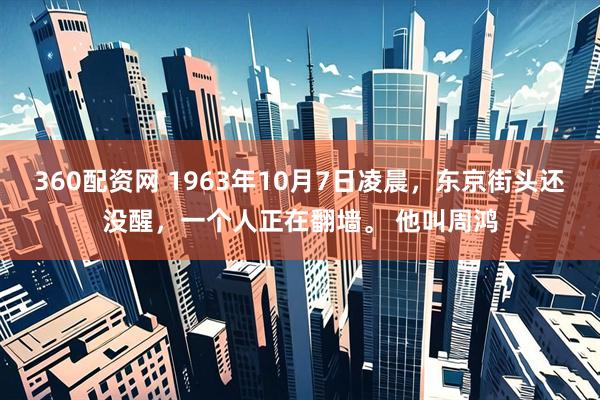 360配资网 1963年10月7日凌晨，东京街头还没醒，一个人正在翻墙。 他叫周鸿